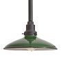 Vintage Industrial Pendant with Green Shade