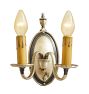Vintage Pair of Traditional 2-Arm Candle Sconces