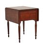 Vintage Traditional Drop-Wing Nightstand Side Table with 2 Drawers