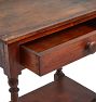 Vintage Traditional Single-Drawer Wood Night Stand