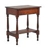 Vintage Traditional Single-Drawer Wood Night Stand