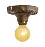 Vintage Classical Revival Bare-Bulb Flush-Mount