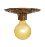 Vintage Bare-Bulb Flush Mount