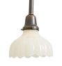 Rose City Pendant with Vintage Opaque Glass Down Shade
