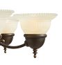 Vintage 5-Light Chandelier with Cup Shade