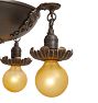 Vintage Classical Revival 4 Light Pan Chandelier with Handcrafted Highlights