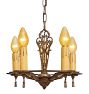 Vintage Classical Revival 5 Light Chandelier Smaller Frame with Decortive Tassles