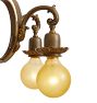 Vintage Classical Revival 6-Light Bare-Bulb Chandelier