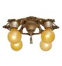Vintage classical revival Flush Mount 4 light barebub