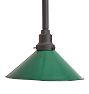 Vintage Industrial Pendant with Green Down Shade