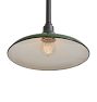 Vintage Industrial Pendant with Low Profile 12" Green Enamel Shades