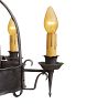 Vintage Spanish Revival Wrought Iron Chandelier 5 Light