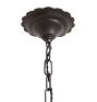 Vintage Spanish Revival Wrought Iron Chandelier 5 Light
