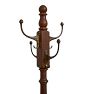 Vintage Walnut Turned Wood Coat Hat Rack Hall Tree