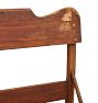 Vintage Wooden New England Lodge Bench with Spindle Legs
