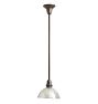 Rose City Pendant with Vintage Clear Glass Shade