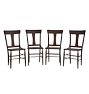 Vintage Traditional Set of 4 Wood Chairs