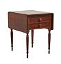 Vintage Traditional Drop-Wing Nightstand Side Table with 2 Drawers