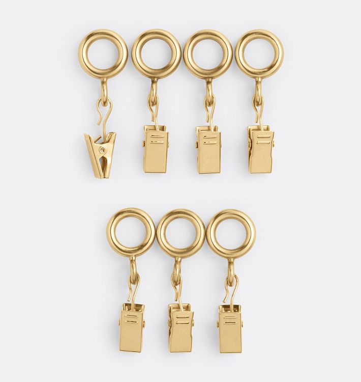 Cafe Drapery Rings Set