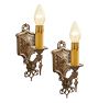 Vintage Pair of Romance Revival Candle Sconces