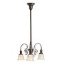 Vintage Victorian 3-Light Electric Chandelier