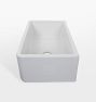 Gardener Fireclay Reversible Single Kitchen Sink, 33" x 19" x 10"