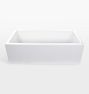 Gardener Fireclay Reversible Single Kitchen Sink, 33" x 19" x 10"