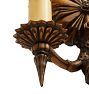 Vintage Gothic Revival Double Candle Sconce
