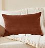 Italian Velvet Pillow Cover - Rust - 16"x26"