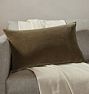 Open Box: Italian Velvet Pillow Cover, 16" x 26" - Mink Velvet