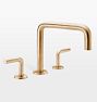 Tamalpais Quadneck Roman Tub Filler, Satin Bronze PVD
