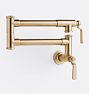 Descanso Works Wall Mount Pot Filler, Satin Bronze PVD