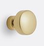 Kennedy Cabinet Knob, Aged Brass