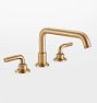 Descanso Roman Tub Filler, Satin Bronze PVD