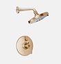 Tiburon Thermostatic Shower Set, Satin Bronze PVD