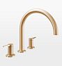 D Street Roman Tub Filler, Satin Bronze PVD