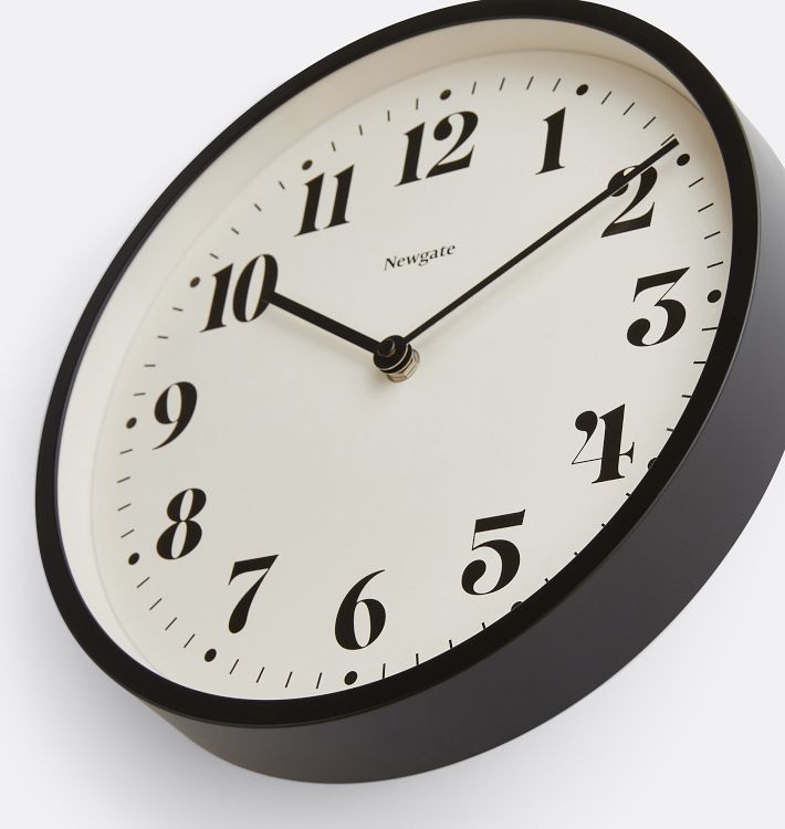 NEWGATE 時計 Number Four Wall Clock グレー Newgate Echo Number Four wall clock in grey – Newgate World