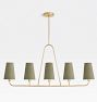 Ansel 43" Linear Pendant, Metal Shades