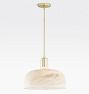 Dekum 16" Pendant, Alabaster Shade
