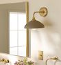 Trillium Sconce, Ceramic Shades