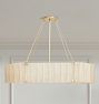 Willamette 48" Linear Chandelier, Champagne Glass