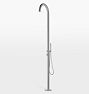 Denney Outdoor Shower, with Handshower - Brushed Stainless Steel