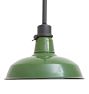 Vintage Enameled Industrial Pendant with Swivel Canopy