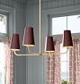 Ansel 34" Chandelier, Metal Shades