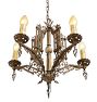 Intricate Vintage 6-Light Candle Chandelier