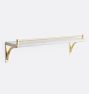 Lorraine Marble Shelf, Rail &amp; Bracket Set