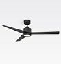Lotus LED Ceiling Fan, Matte Black