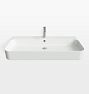 Augustine Wall Mount Sink - 40" - Monohole - White