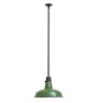 Vintage Enameled Industrial Pendant with Swivel Canopy