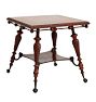 Large Finely Carved Victorian Mahogany Clawfoot Parlor Table